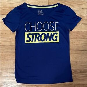 Blue Workout Tee